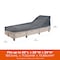 Modern Leisure Renaissance Patio Chaise Lounge Cover, 65 in. L x 28 in. W x 29 in. H, Gray 3018 - alternate 7